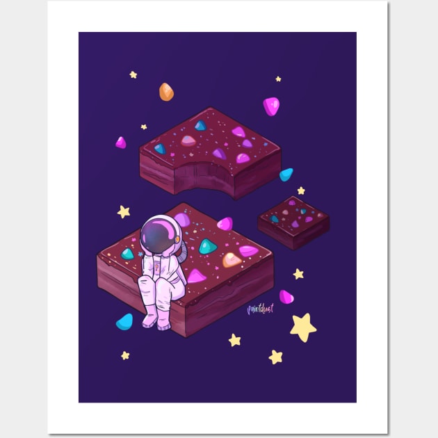 Cosmic Brownie Space Wall Art by paintdust